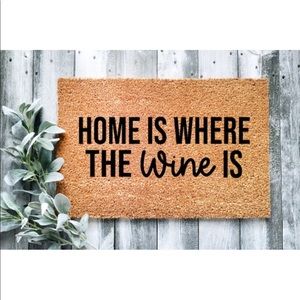 Home Is Where The Wine Is Doormat